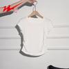 Shuangxing Women's Pleated Round Neck T-Shirt