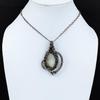 Mother Of Pearl Pendant Copper Wire Wrapped Pendant Elegant Pendant Handmade Copper Jewelry Gemstone Pendant Gift For Her Wire Wrap Jewelry