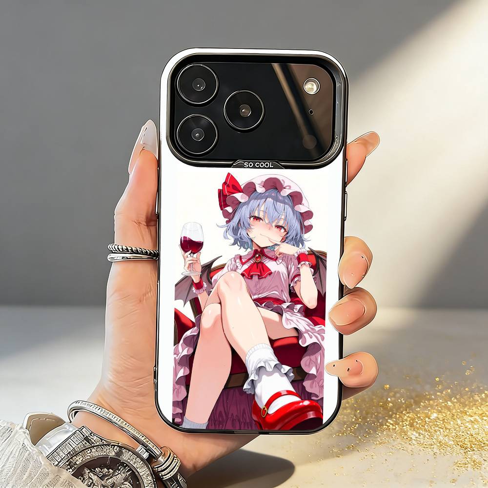 

Милый чехол для телефона TouHou Project Фландр для iPhone 17, 16, 15, 14, 13, 12, 11, Pro, MAX Белый Матовый Ударопрочный Чехол iPhone12