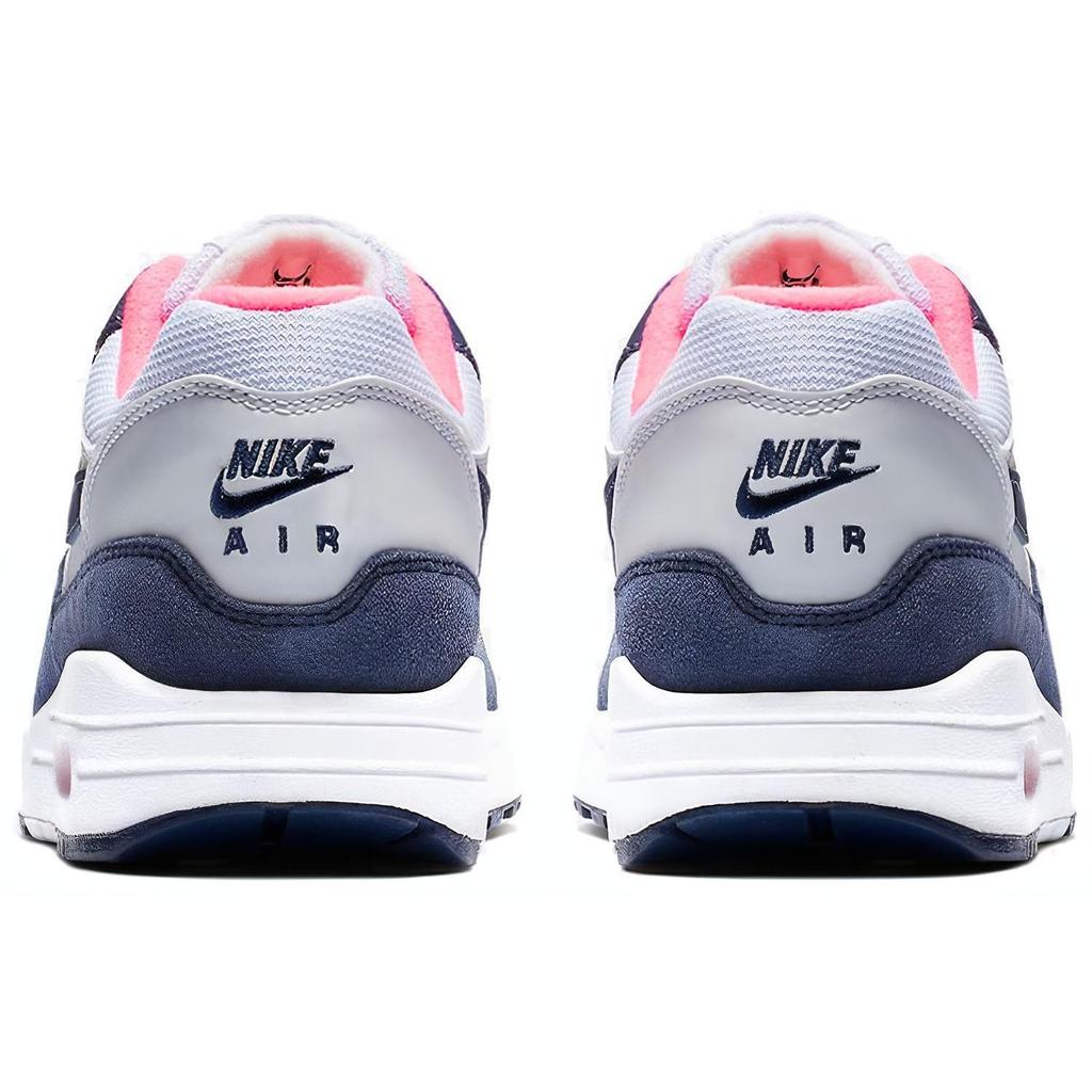 Nike Air Max 1 Pure Platinum Midnight Navy Racer Pink Women's 319986-116