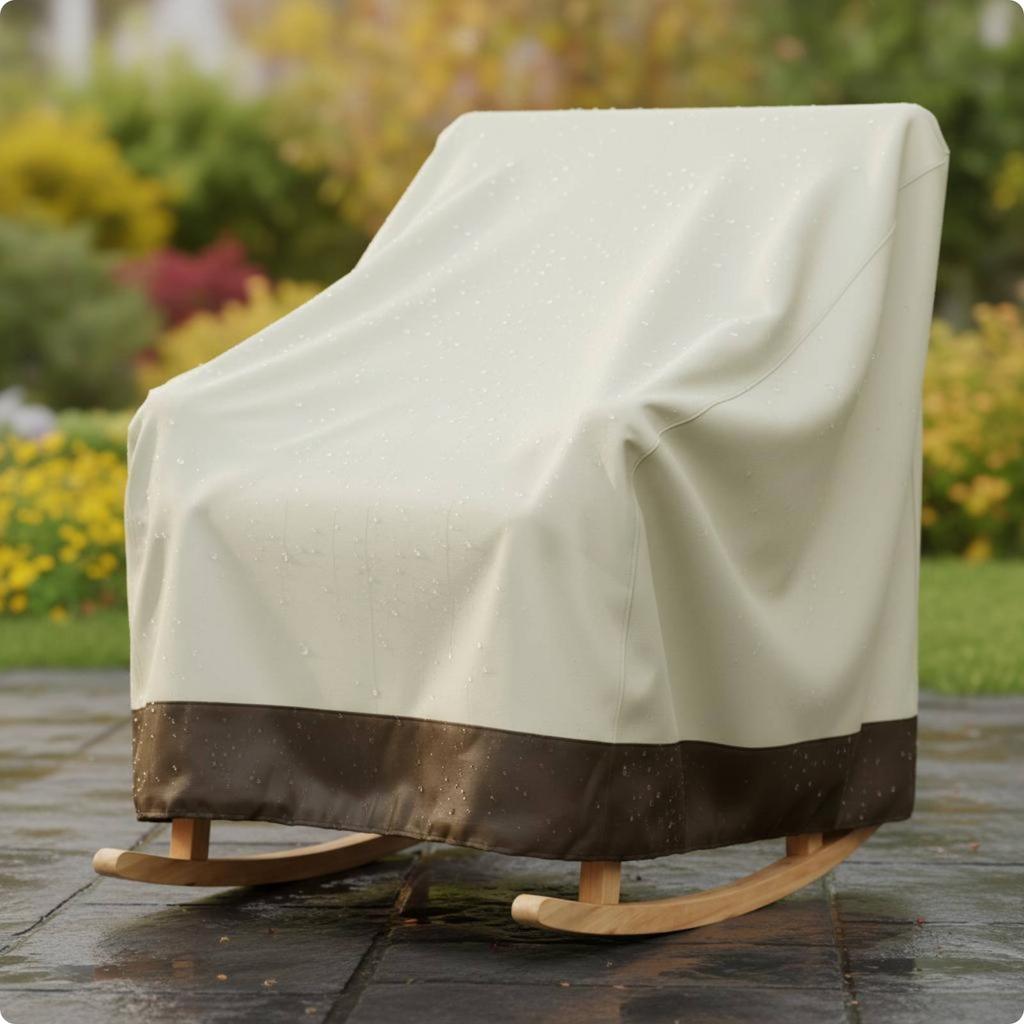 Wasserdichte Schaukelstuhl Abdeckung Wetterfeste Schaukelstuhl Abdeckung Outdoor Möbel Staubdicht Winddicht