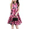 ZANZEA Women Casual Round Neck Summer Sleeveless Print Dress