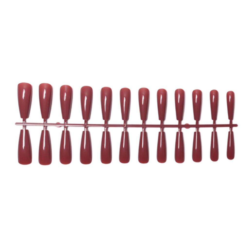 

24 шт. сверхдлинных накладных ногтей, искусственные, сделай сам, твердые, французские, изящные, цветные, стойкие ногти для маникюрных салонов, искусство