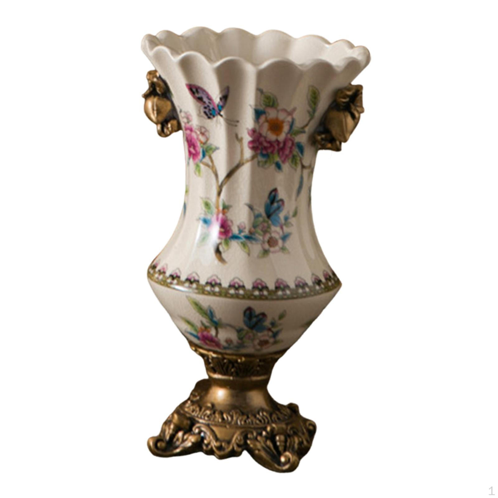 

-Flower Vase, Desk Ornament, European Vintage Style, Decorative Table Decoration for Style B