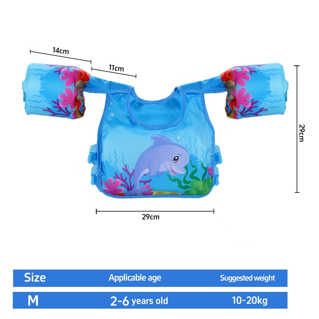 Colac de braț pentru bebeluși, manșon de braț, colac plutitor cu desene animate, vestă de salvare sigură, vestă de flotabilitate, spumă de înot, jucării de piscină, vestă de salvare, echipament de înot pentru copii