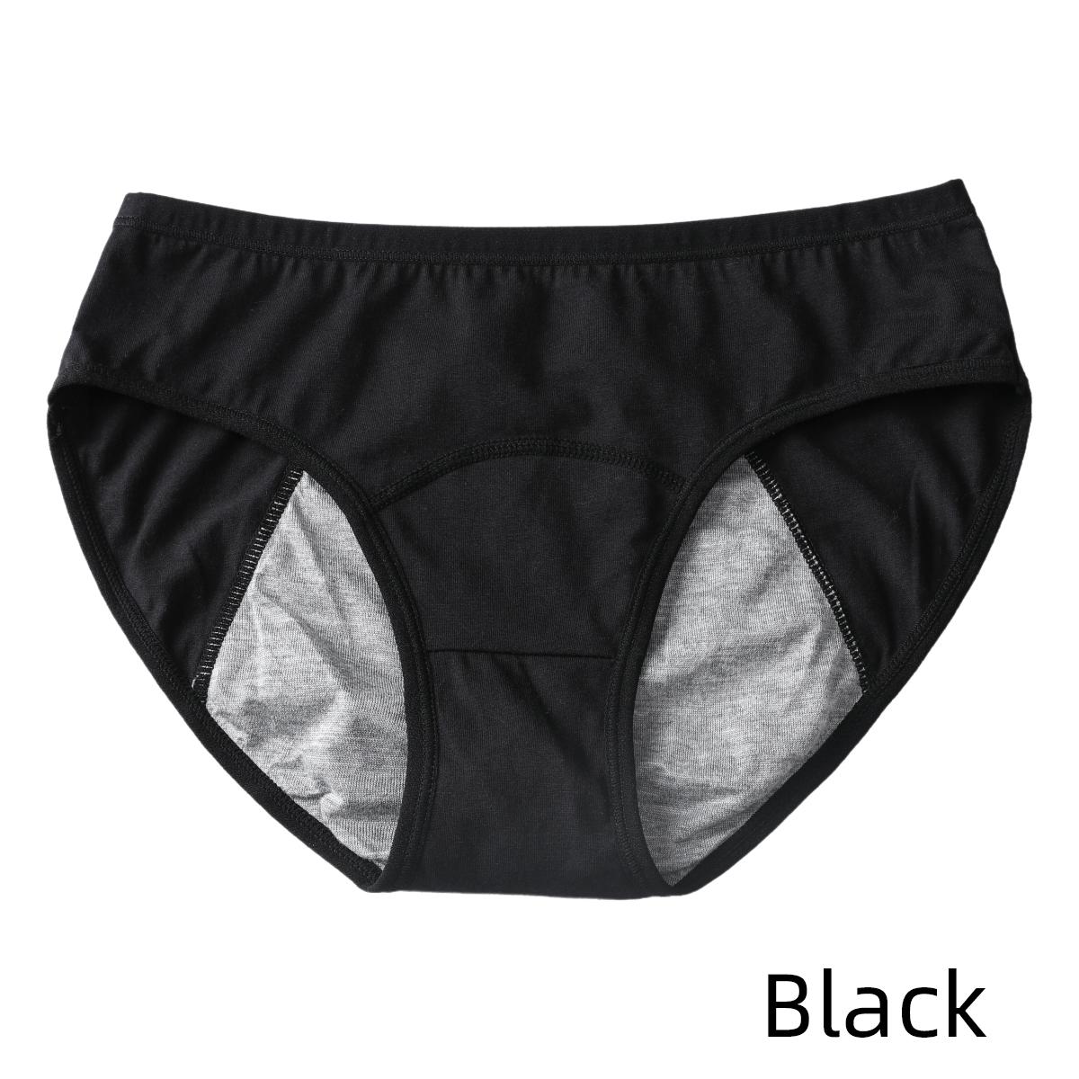 

Сплошные физиологические женские трусики с низкой талией, расширенные герметичные менструальные брюки, удобное дышащее женское нижнее белье для менструации S