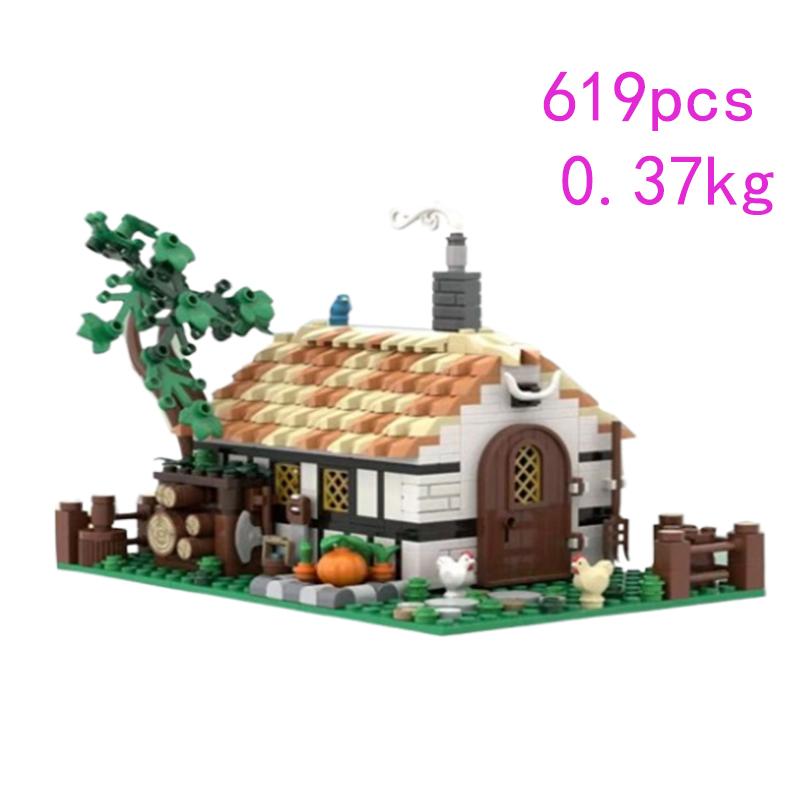 Spot MOC-236961 221881 186293 177828 177729 Burg Stall Gebäude Kleine Partikel Montage Bausteine Puzzle Spielzeug Modell Geschenk