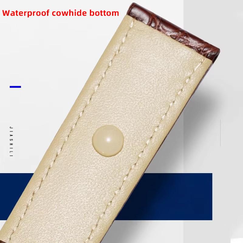 Crocodile Skin Watch Band 16mm 18mm 20mm 22mm 23mm 24mm Men Women Black Brown Genuine Leather Strap Bracelet for Any Watch Brand