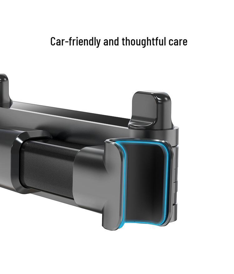 Car Headrest Phone & Tablet Holder - Adjustable Rear Seat Mount.