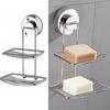 Heavy Duty Soap Tray Stainless Steel Bathroom Soap Dish Neat Storage Sponge Holder  Shower Room