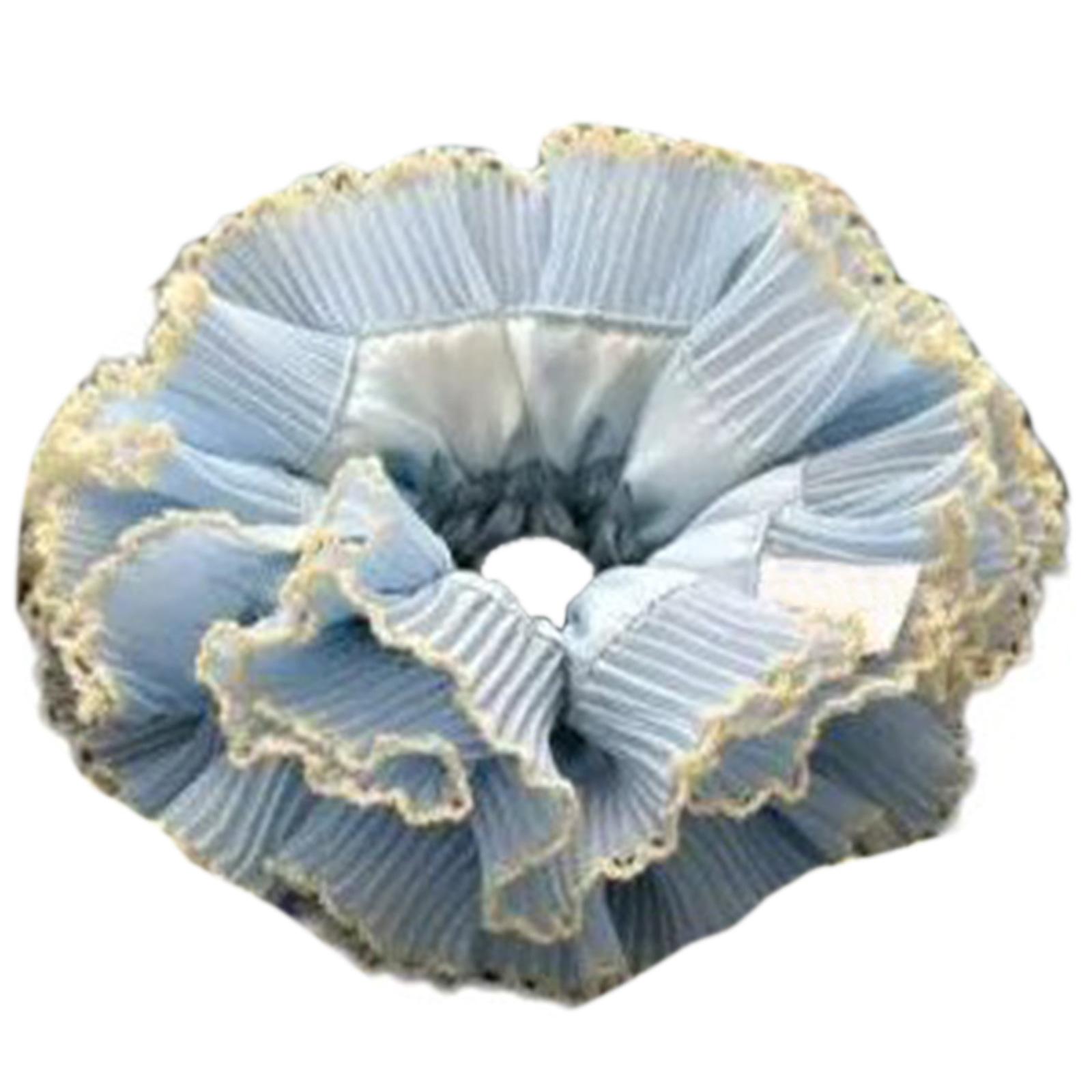 

Blue Multi Layer Hair Tie Princess at Large Hair Tie Cute Hair Rings Laciness Hair Tie Scrunchies Lacework