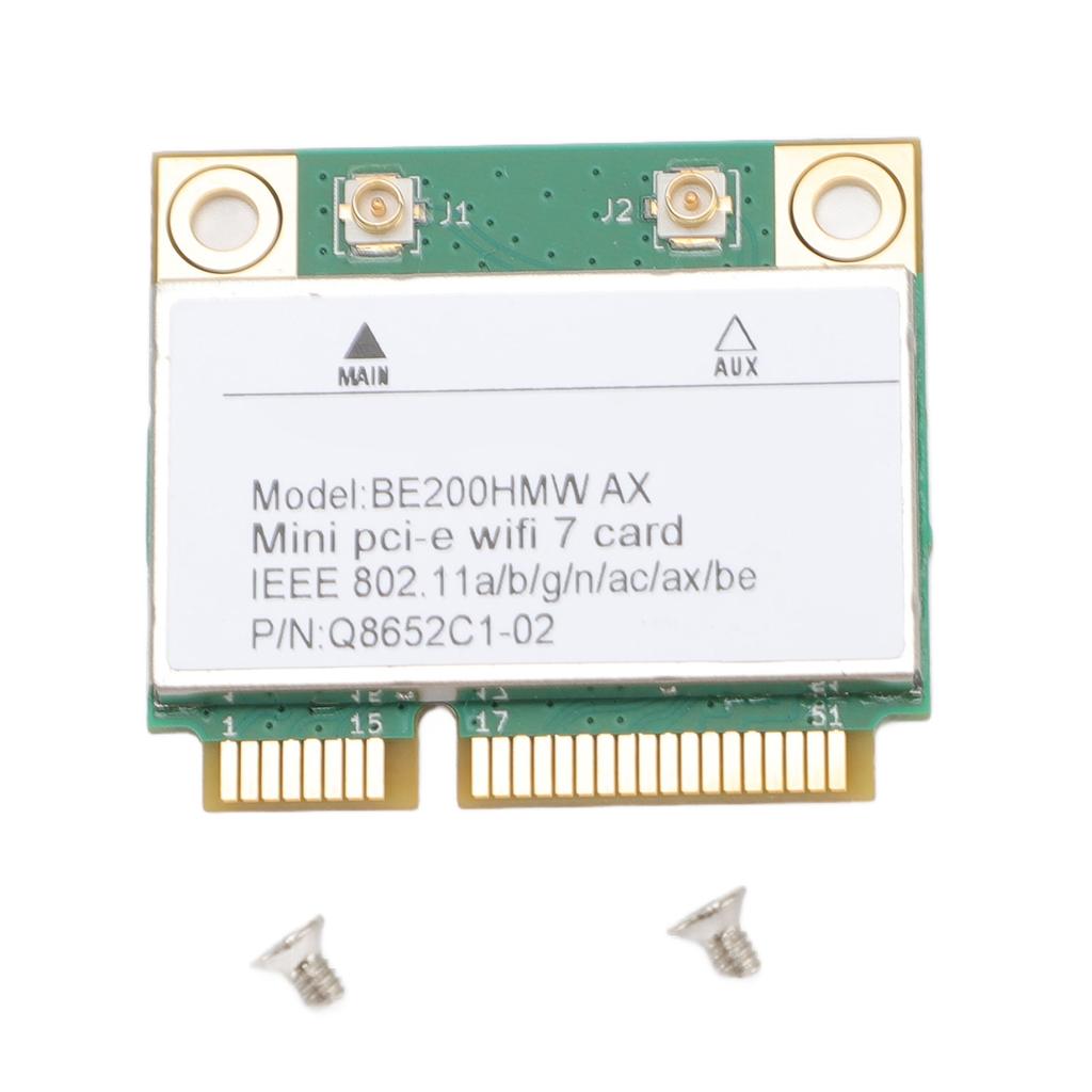 Mini PCI E WiFi 7 Card 8774Mbps 2 Band Gigabit Wireless Network Card BE200HMW para PC