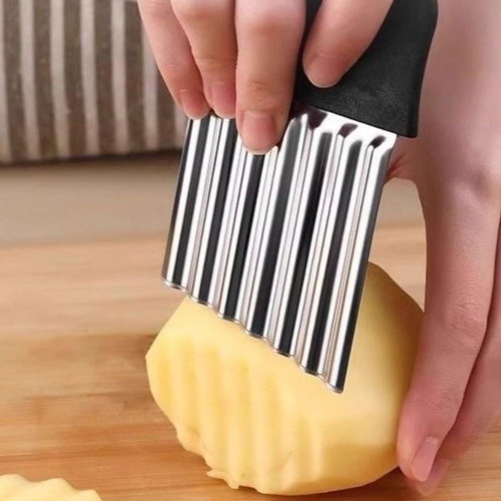 Thickened Potato Chip Slicer Multi-Functional Crinkle Cutter Vegetable Cutter  Food Preparation