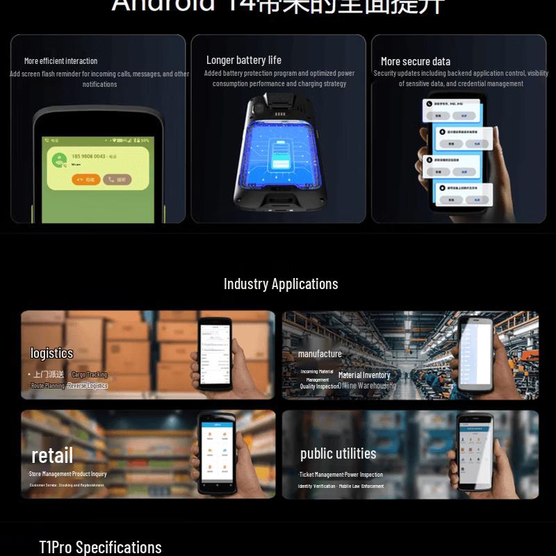 iData T1Pro Industrial Handheld Data Terminal