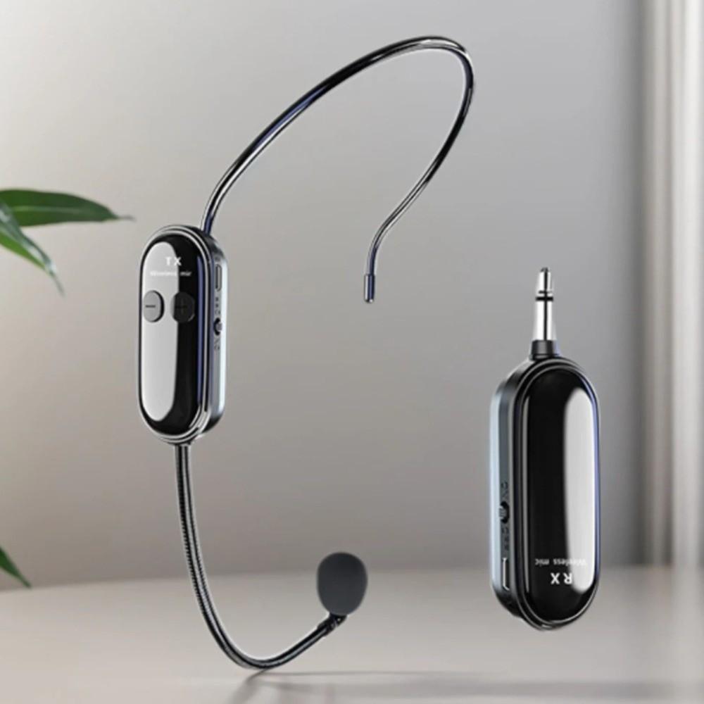 2 in 1 Headset Microphone 2.4G Voice Amplifier Mic Wireless Microphone  Fitness Instructors