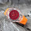 Casio Unisex Liquid Crystal/Analog Dual Display Series Red Watch GA-2100-4A(Watch4--)