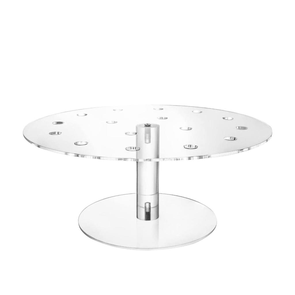 Kuchenständer Ausstellungsständer 16 Löcher Acryl-Organizer Eiswaffelhalter Desserthalter für Küche Fotografie Requisite Zuhause