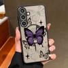 Butterfly Flowers Pattern Magnetic Phone Case For Samsung Galaxy S26 S25 S24 S23 S22 Ultra Plus S25 S24 S23 FE TPU PC Back Cover