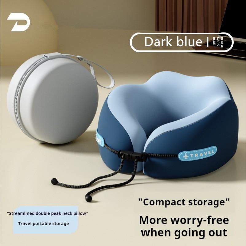 

New U-Shaped Memory Foam Neck Pillows Cervical Healthcare Bedding Drop Shipping Soft Slow Rebound Space Travel Pillows темно-синий