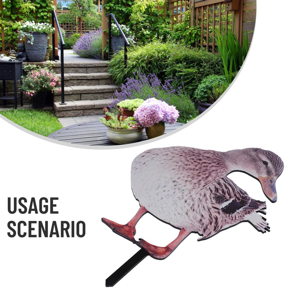 Resin Garden Statue Animals Stake Balcony Duck Farm