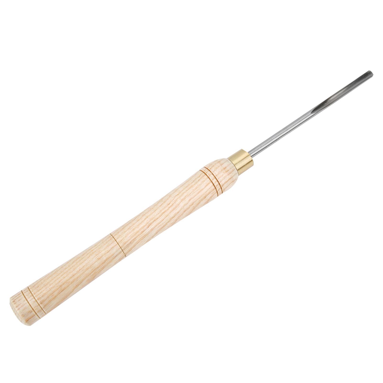 

Ручная стамеска для токарного станка по дереву HSS 8 мм 0,3 дюйма с внутренним дуговым лезвием и деревянной ручкой