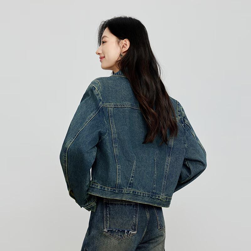 JOY SPEAKER Vintage Washed Denim Jacket