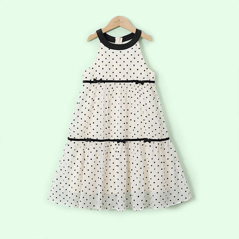 

Montagut Girls Polka Dot Halter Neck A-Line Summer Dress 120