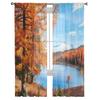 Climbing In Mountains Tulle Sheer Curtains for Living Room the Room Bedroom Kitchen Decoration Voile Organza Curtains