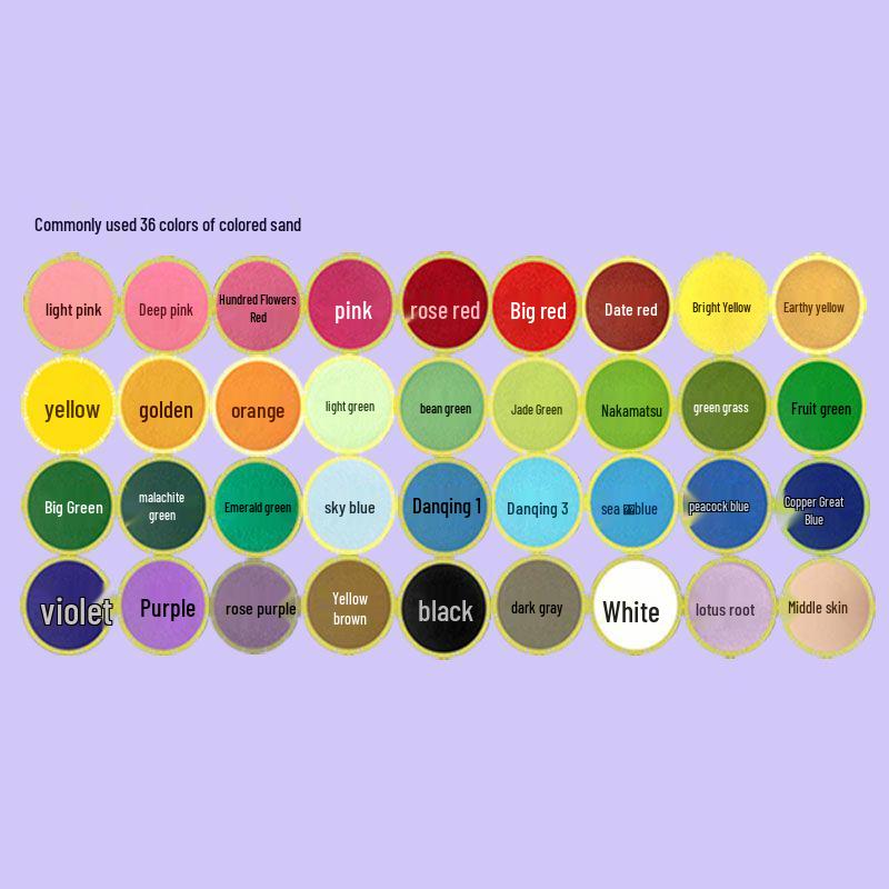 

Набір для творчості емаль cloisonné: Кристалічний кольоровий пісок для спеченого пахощів, 500 г