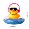 Mendoule Duck Bike Captain, Car Rubber Duck, Car Dashboard Decoration
