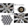 17mm Nut Cover, 20 Pieces 17mm Bolt Nut Covers, Hexagonal Protective Caps for Wheel Nuts, Universal 17mm Bolt Covers (Gray)