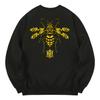 KAN6312 Kmb0044 Bumblebee Fleece-Lined Sweatshirt - Black
