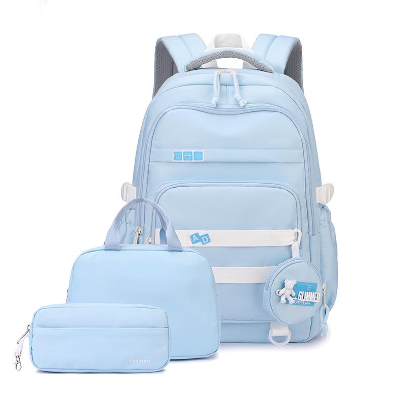 Ensemble de 3 pièces Sac à dos pour enfants avec boîte à lunch Sac à crayons Sac à dos pour école primaire et collège pour filles Sacs d'école pour étudiants Sac à dos pour adolescents