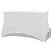 Day and Night - Day and Night Elastic Table Cover 2 Pcs 183x76x74 Cm White