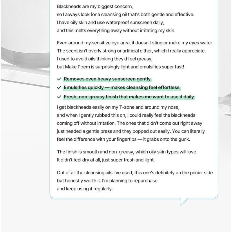 make p:rem - Safe Me. Relief Moisture Cleansing Oil