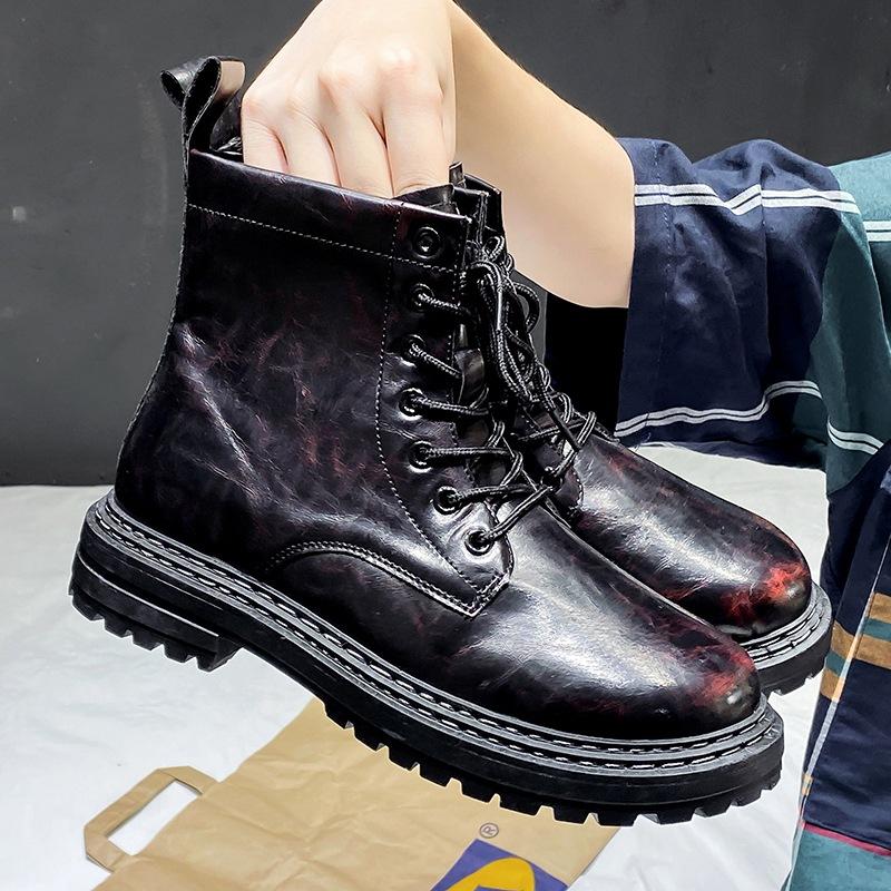 Retro Wild Botas de nieve para hombres Casual Botas de cuero de alta gama Botas  antideslizantes para hombre comprar a buen precio — entrega gratuita,  reseñas reales con fotos — Joom