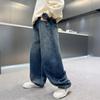 Boys' Loose Fit Straight Leg Jeans, 2025 Spring/Autumn Trend