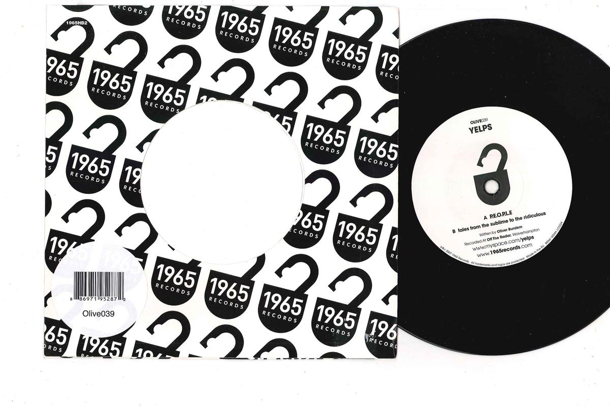 

7inch Record YELPS - P.e.o.p.l.e OLIVE039 1965 2007 UK Rock Used