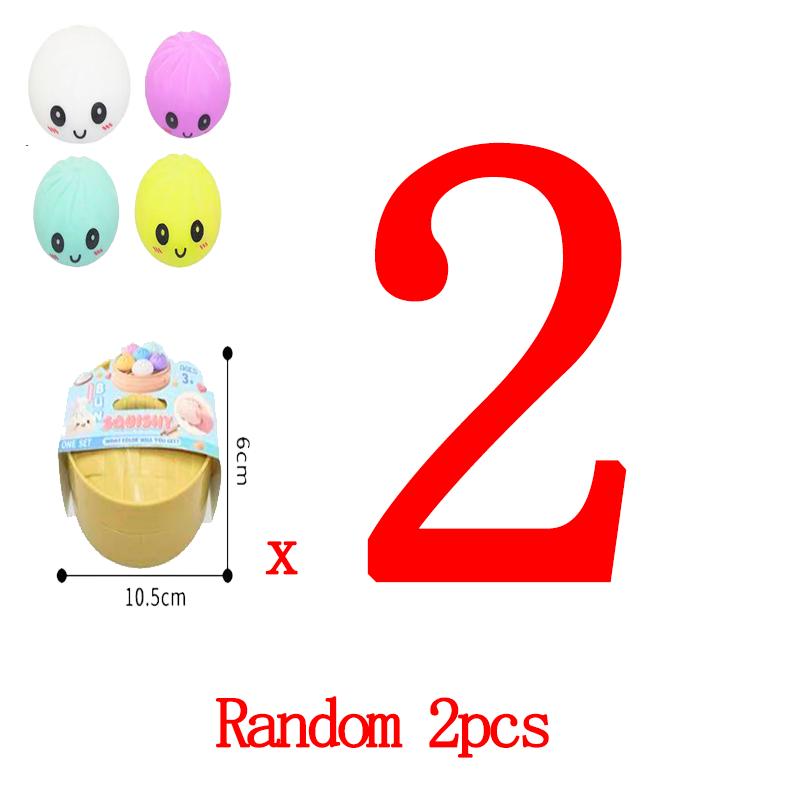 Dumpling Squishy Toy Anti-Stress Toy For Hands Sensory Toy Stress Relief Products Office Desk Toys 4 Colors Squishy Stress Ball