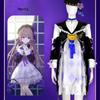 Schwarzes Turm-Cosplay-Kleid für Damen, bequem und stilvoll!