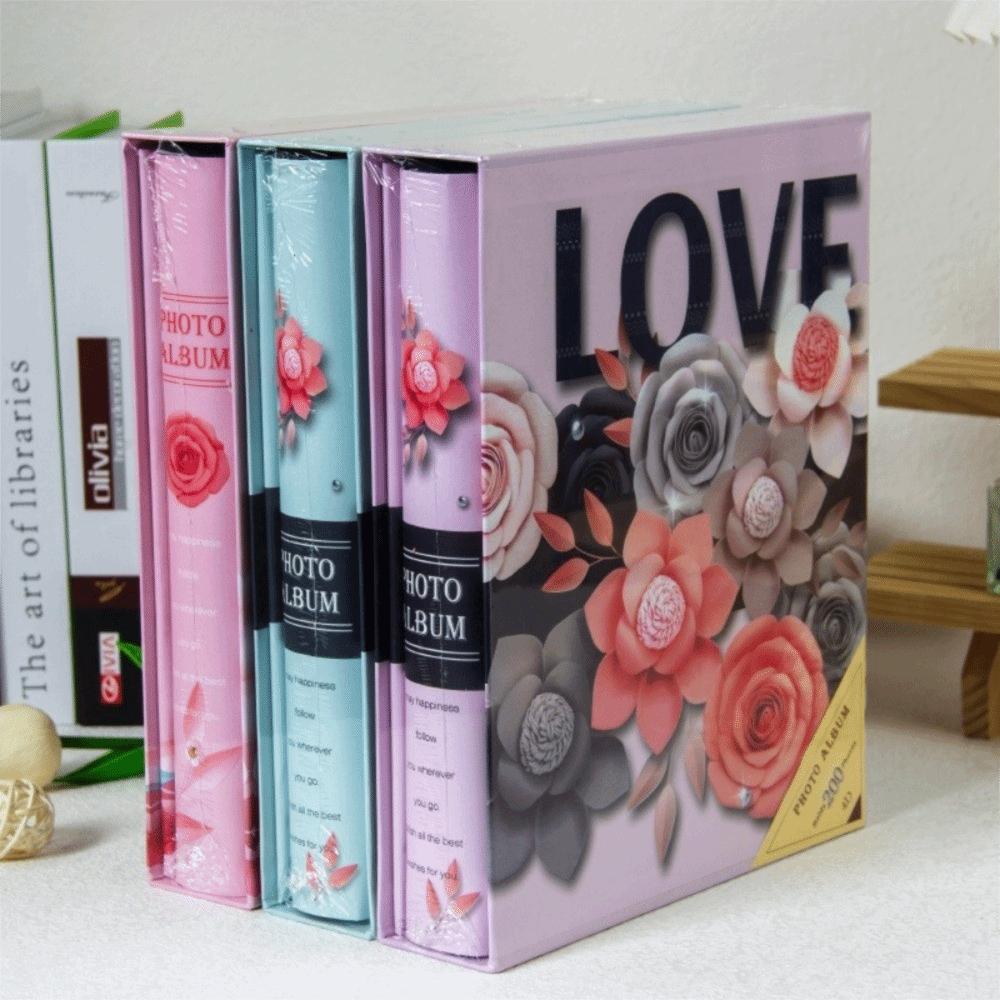 Laminated Photo Album 6 Inch 200 Pockets Photo Storage New Slip-in Picture Albums Home Storage