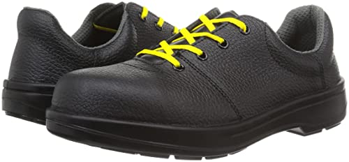Simon Antistatische Sicherheitsstiefel, JIS-Standard, Bequem, Leicht, Gepolstert, Basic, Antistatisch, Schnürung, AW12, Schwarz, Größe 23,0 cm