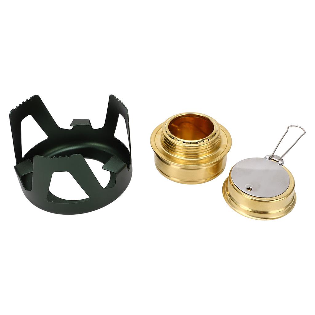 Mini Alcohol Stove Brass Aluminum Alloy Safe Windproof Portable Widely Used Mini Backpacking Stove
