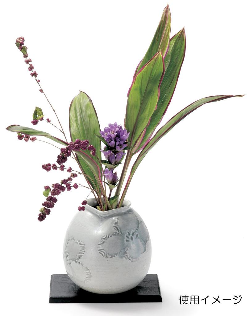 Marui Seito Shigaraki Ware Hechimon Flower Vase, Large, White, Large Flowers, Ceramic, MR-1-2563