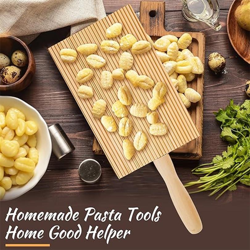 Gnocchi Maker Board Italian Pasta Making Tool Cavatelli Pasta Maker Gnocchi Maker Paddle for Kitchen Utensil Cooking Hand-making