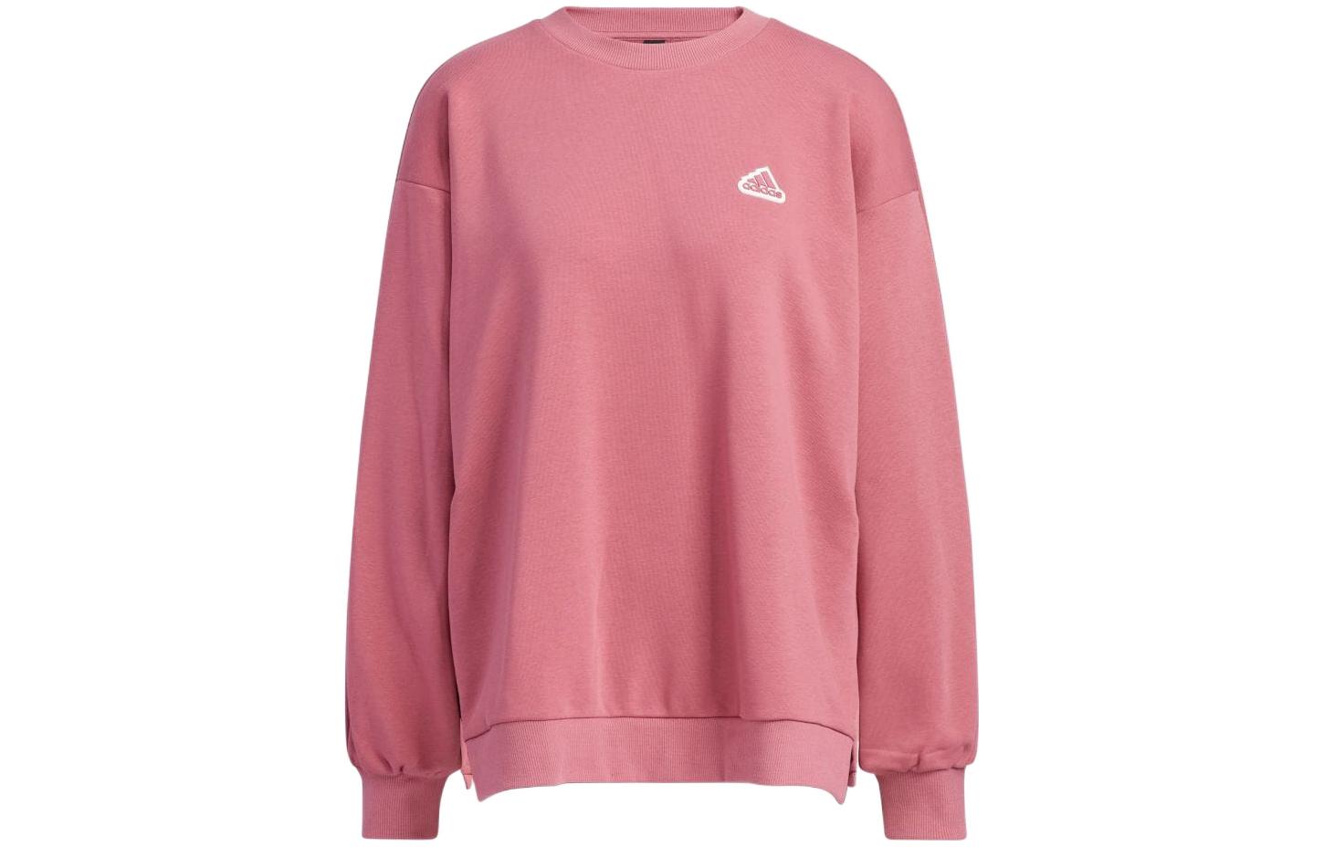 Adidas Sweatshirts Women s Pink Crew Neck Moderate Regular IA5226 S