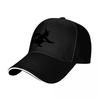 Witch Flying On Broomstick Black Baseball Cap Halloween Magic Theme Design Unisex Adjustable Hat for Adults