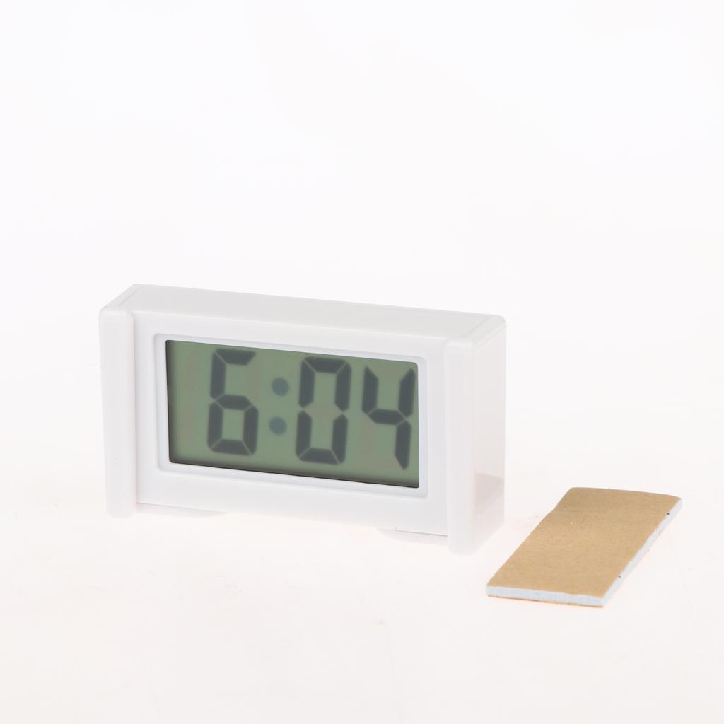 Mini Digital Clock Large Screen Car Dashboard Electronic Clock Self-Adhesive Mini Clock Car Clock For Truck Dashboard