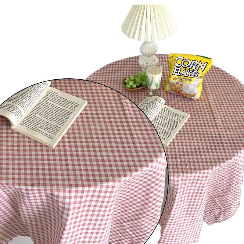 Elegant Ins Korean Style Plaid Tablecloth For Home Decoration And Desk Cloth