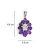 Natural Amethyst 925 Sterling Silver Teardrop Pendant